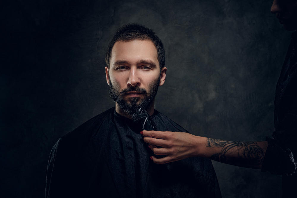 barbier avec serviette chaude Montpellier